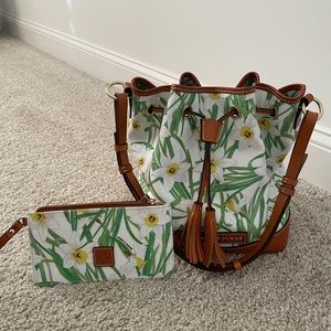 Dooney & Bourke Floral Daffodils Bucket Bag